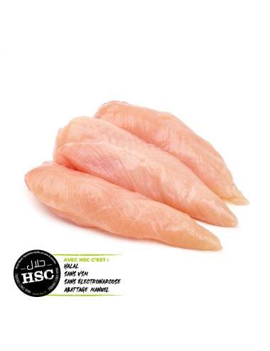 Aiguillettes de poulet iqf 1kg HSC