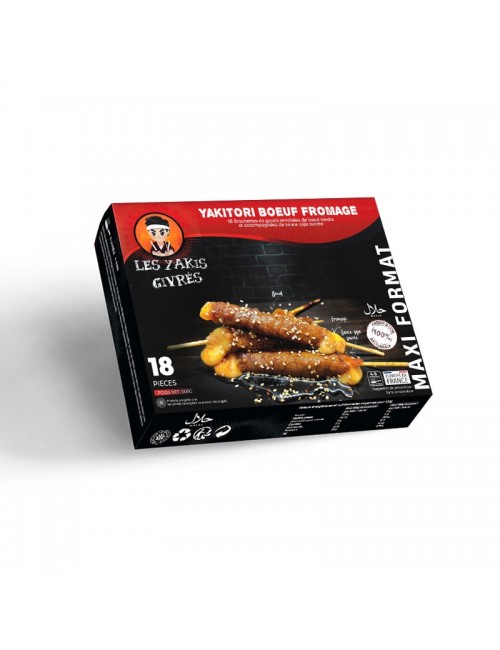 Maxi Format Yakitori Boeuf Fromage 500g Yakis givrés x 18 Achahada