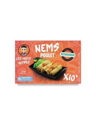 Nems au Poulet x 10 les yakis givrés Achahada 370G