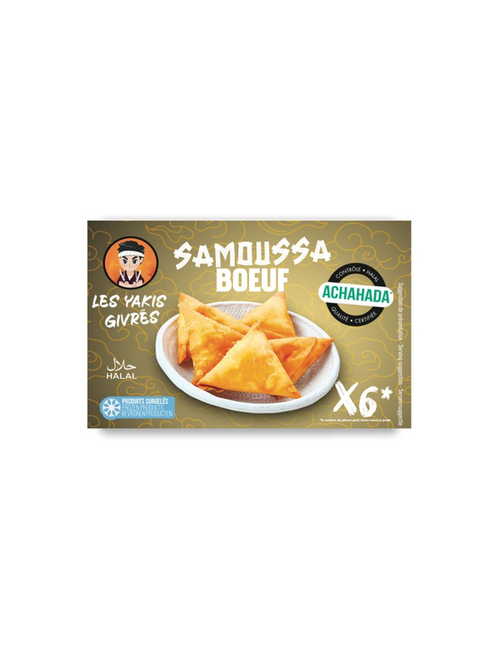 Samossa au boeuf x6 Yakis givrés 330G ACHAHADA