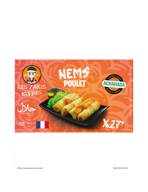 Nems au Poulet x 27 les yakis givrés Achahada 1KG