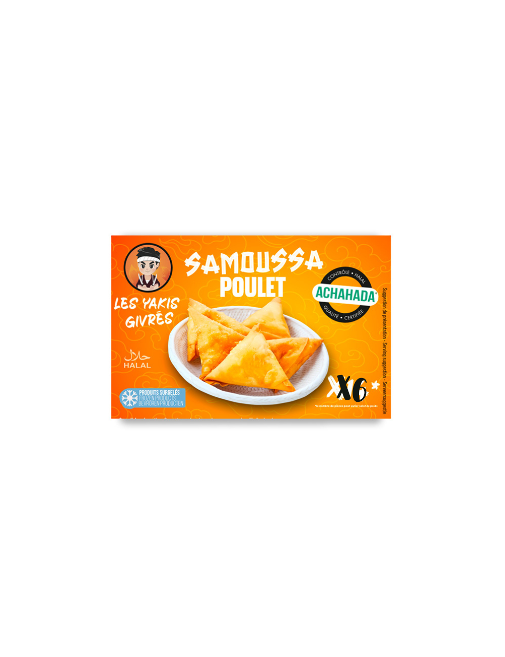 Samossa au poulet x6 Yakis givrés 330G ACHAHADA