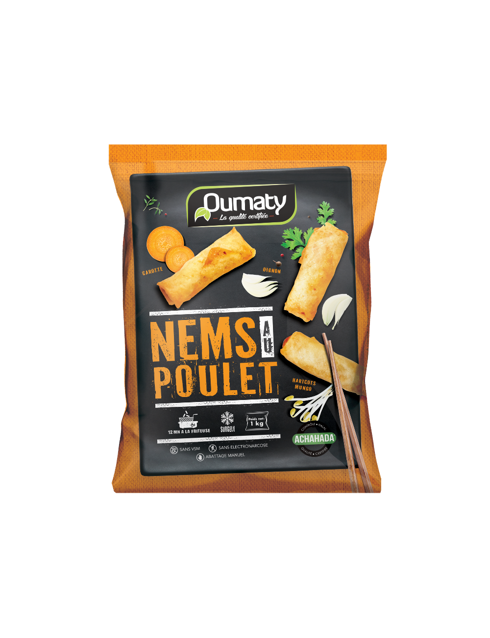 Nems Au Poulet Oumaty 1kg Achahada